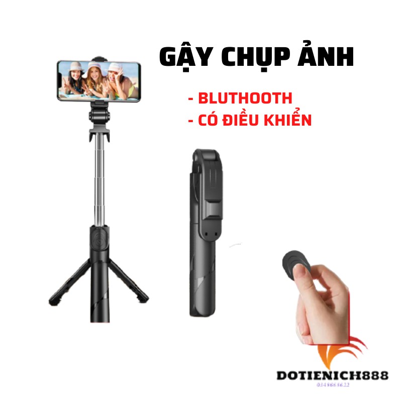 Gậy chụp ảnh XT-02, gậy tự sướng có bluetooth 3 chân đa năng,selfie , chụp hình, giá tripod đỡ điện thoại, livestream