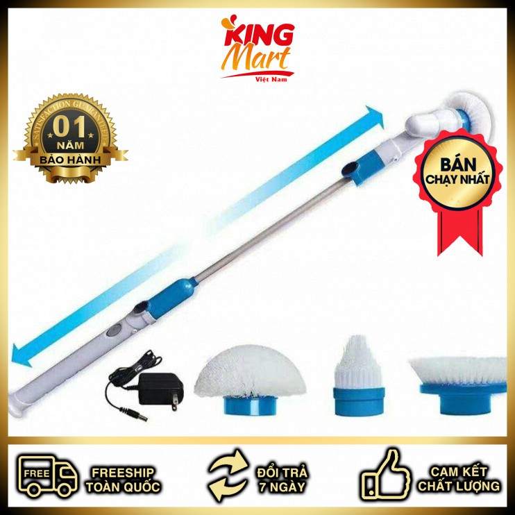 FREESHIP - Chổi điện sạc đa năng 3 đầu thay đổi(Kingmart68)