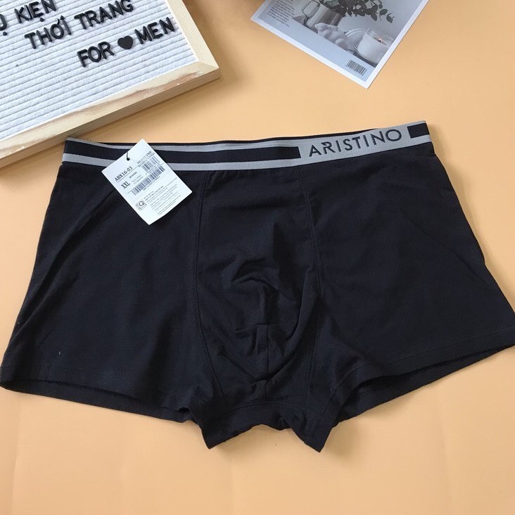Quần lót boxer nam [ARISTINO], quần sịp đùi nam chất liệu 100% Cotton,thiết kế cơ bản phù hợp  - ABX16-03