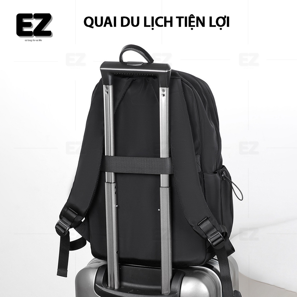 Balo đi học unisex nam nữ BLU12 chống thấm nước có cổng sạc USB, Ba lô nữ đi học thời trang đựng laptop 15.6 inch