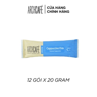Cà phê Cappuccino Dừa - Archcafé (hộp 12 gói x 20g)