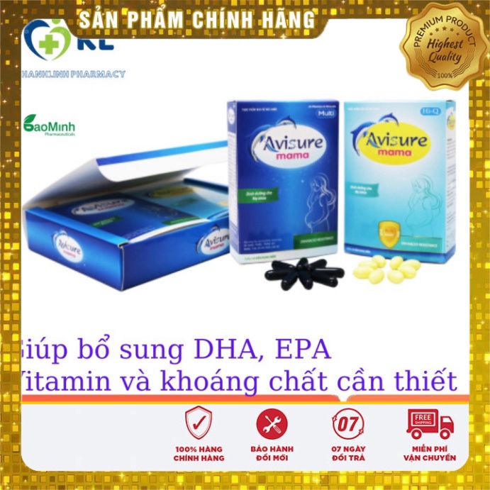 AVISURE Mama- Bổ Sung DHA,các Vitamin và khoáng chất cần thiết cho phụ nữ mang thai