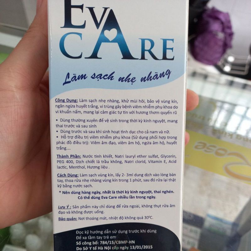 GEL VỆ SINH PHỤ NỮ EVACARE