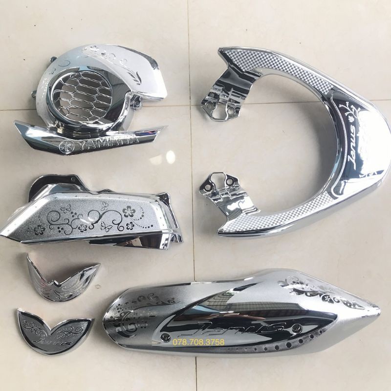 Bộ trang trí,bảo vệ  xe Janus 2017 2018 2019 2020 2021 2022 crom