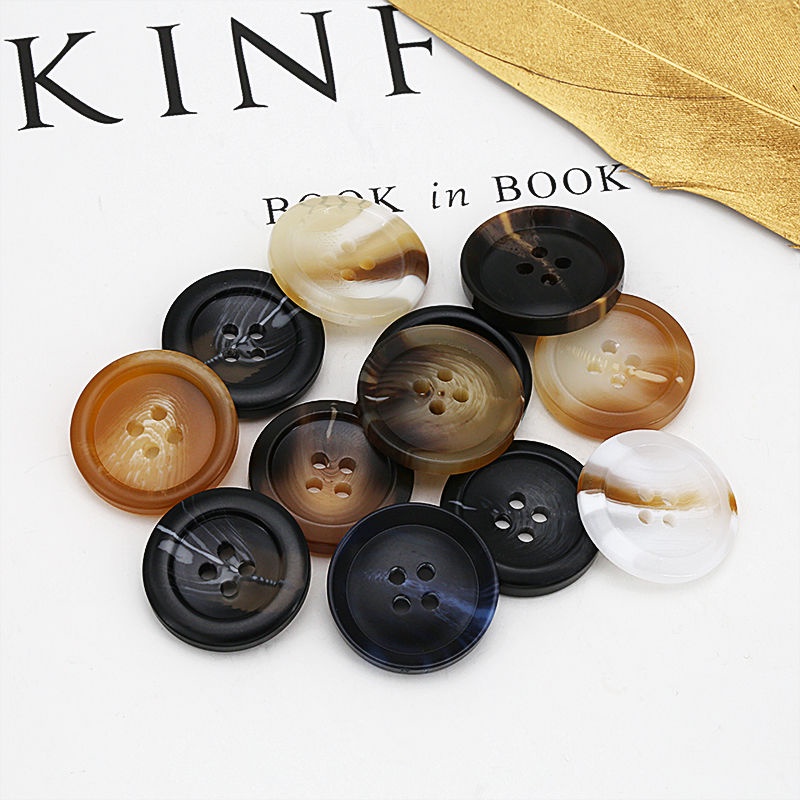 Nút nhựa resin tròn cho áo khoác / quần thông dụng cho nữ