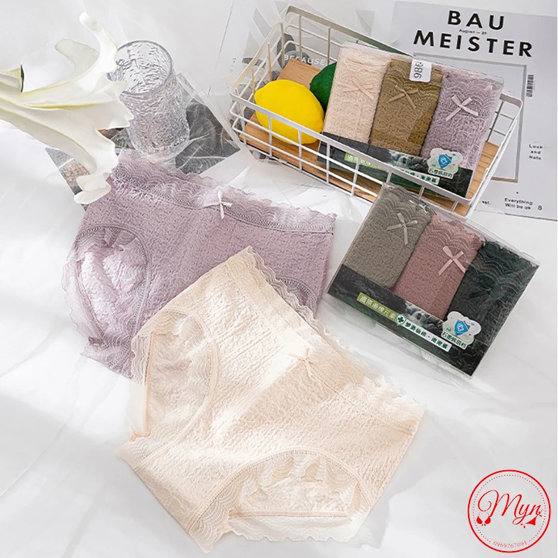 QUẦN LÓT NHĂN QUẢNG CHÂU PHỐI NƠ SIÊU XỊN *NHĂN XỊN*