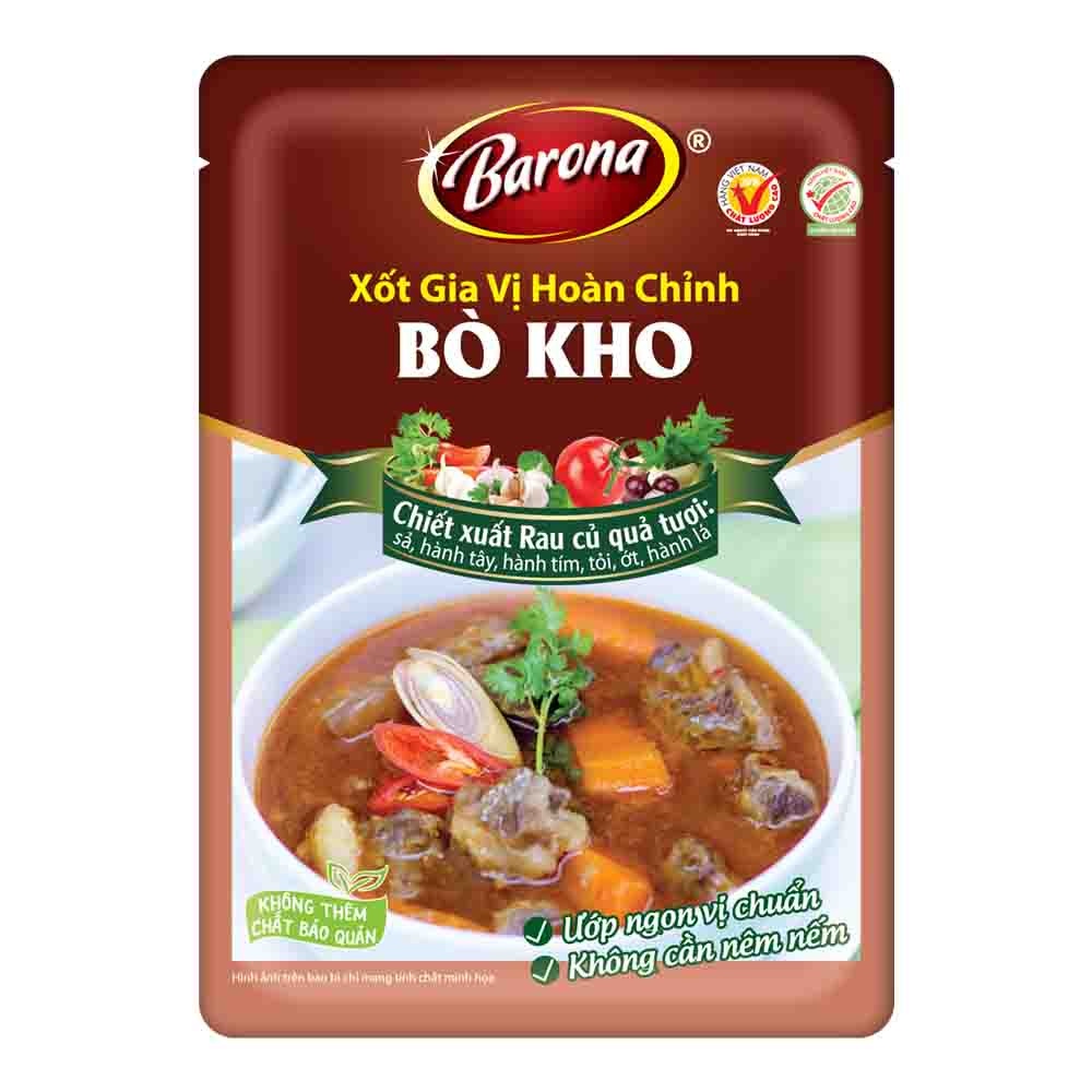 Xốt Gia Vị Hoàn Chỉnh Barona - Bò Kho 80g