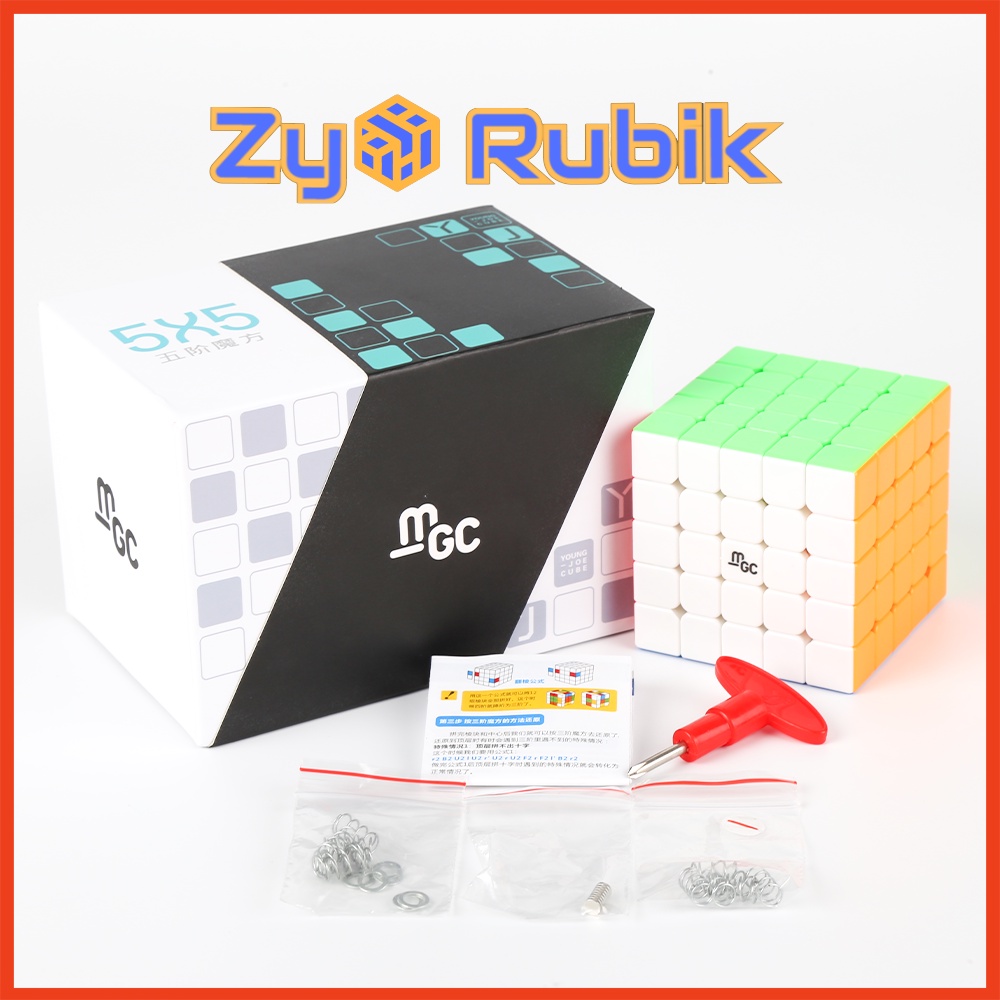 Rubik 5x5 YJ MGC 5x5 Có Nam Châm Stickerless Rubik 5x5x5 YongJun MGC 5x5 Không Viền (Hãng mod Nam châm) - Zyo Rubik