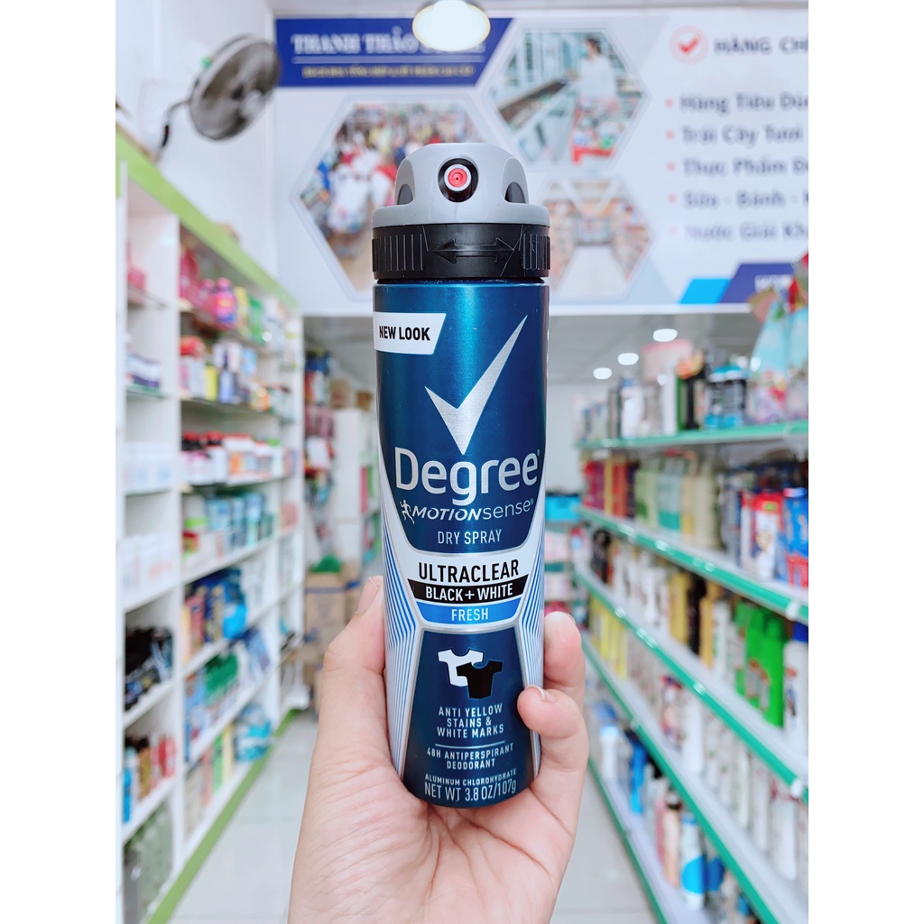 Xịt khử mùi Nam Degree Men Ultraclear 48H 107g của Mỹ