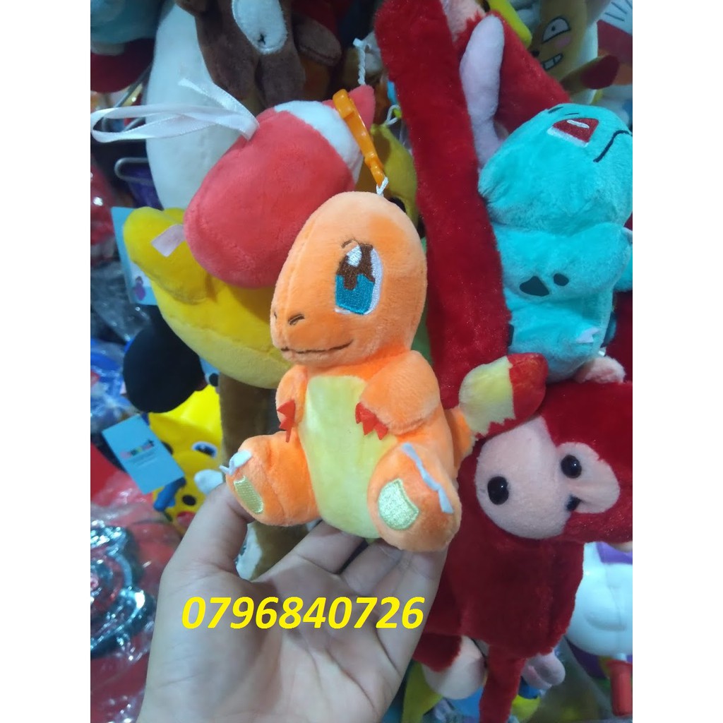 Rồng lửa nhồi bông móc khóa