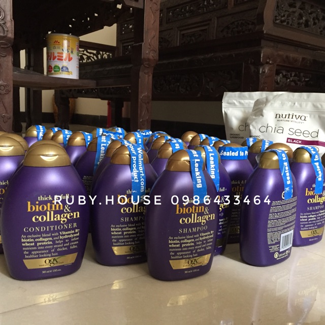 DẦU GỘI - XẢ CHỐNG RỤNG TÓC BIOTIN COLLAGEN 385ML | BigBuy360 - bigbuy360.vn