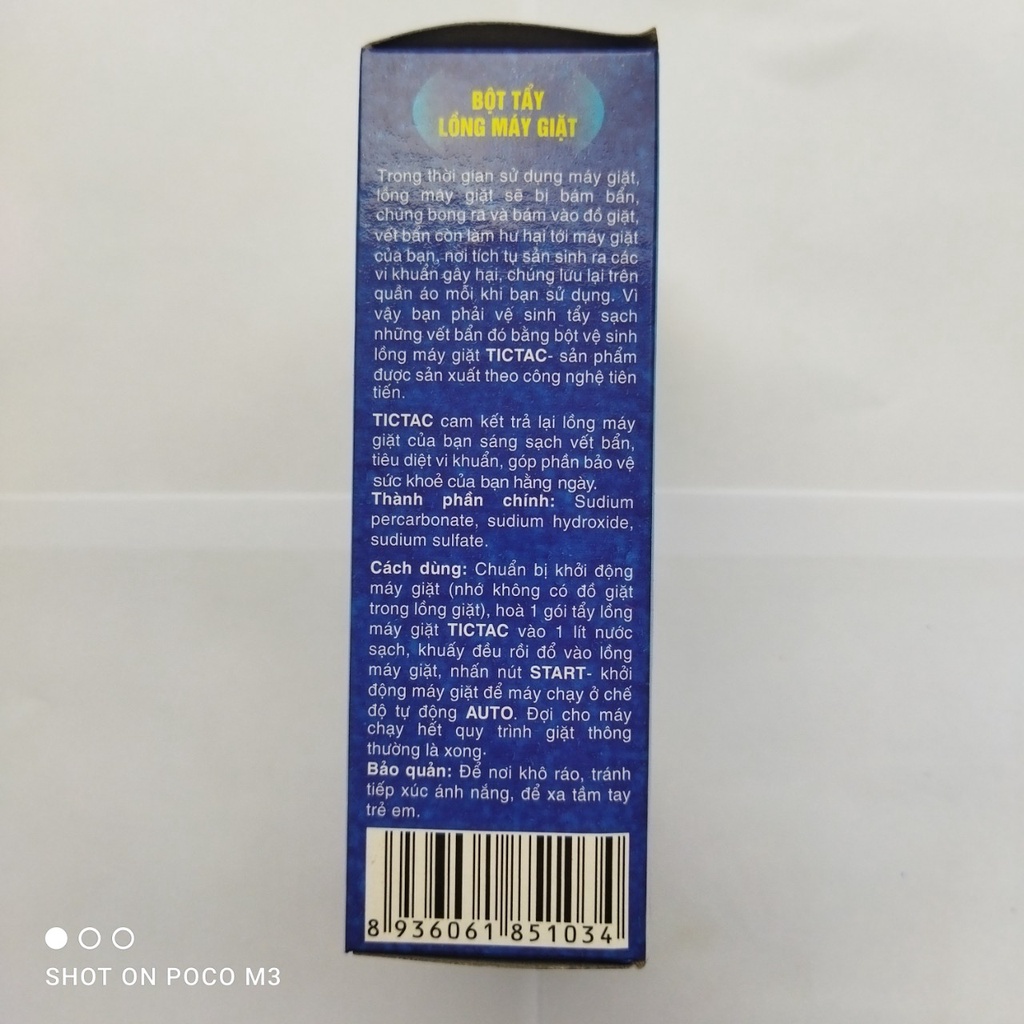 Vệ Sinh Lồng Máy Giặt Tictac - Khử Mùi Kháng Khuẩn Cửa Ngang Cửa Đứng