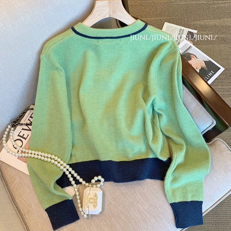 Áo Sweater Dệt Kim Dáng Ngắn Thời Trang  tao bao