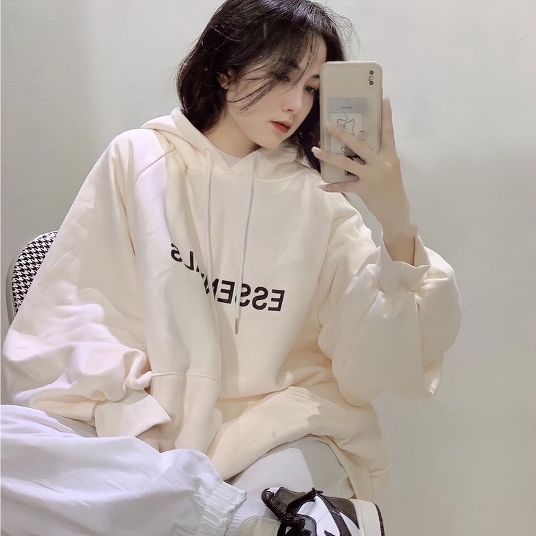 Áo Hoodie Essential Nam Nữ Form rộng Unisex, vải Nỉ mềm đẹp có mũ phong cách Hàn Quốc [KÈM QUÀ TẶNG] | BigBuy360 - bigbuy360.vn