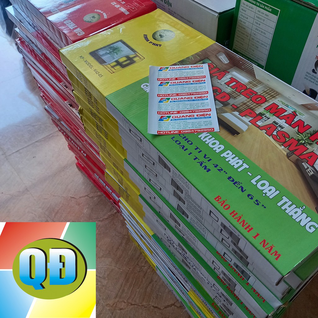 [Free Ship]  Giá Treo Tivi 32 40 42 50 55 65 70 in Bằng Sắt - Cubo Mart