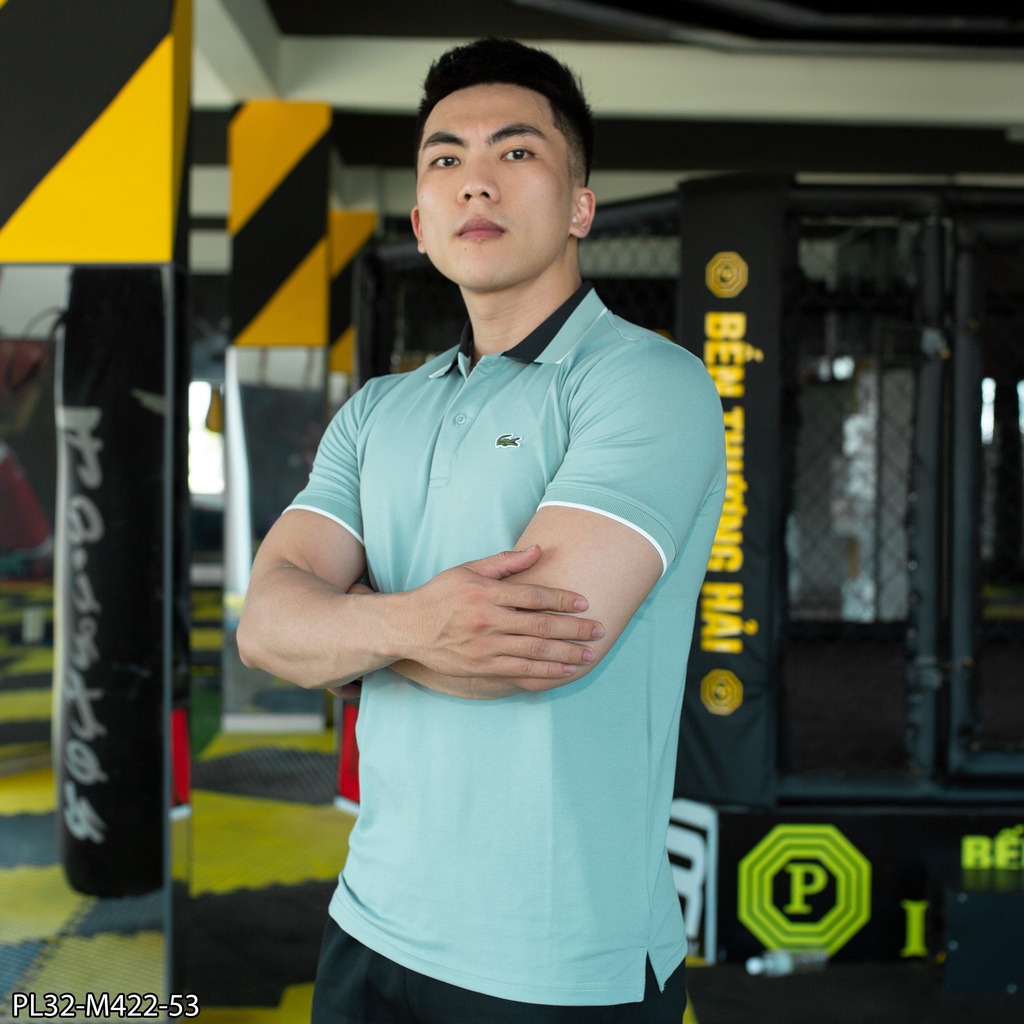 Áo Polo Nam Cá Sấu Cổ Bẻ Chất Đẹp Năm Màu Thấm Hút Mồ Hôi Cổ Và Tay Pha Viền Nổi Bật Đứng Phom Dáng