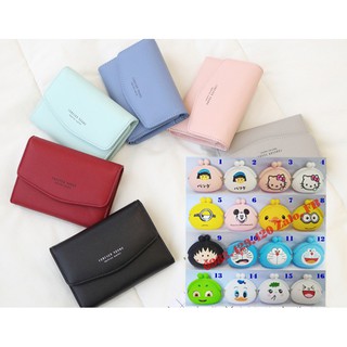 Combo ví nữ Forever Young bì thư và ví silicon cute