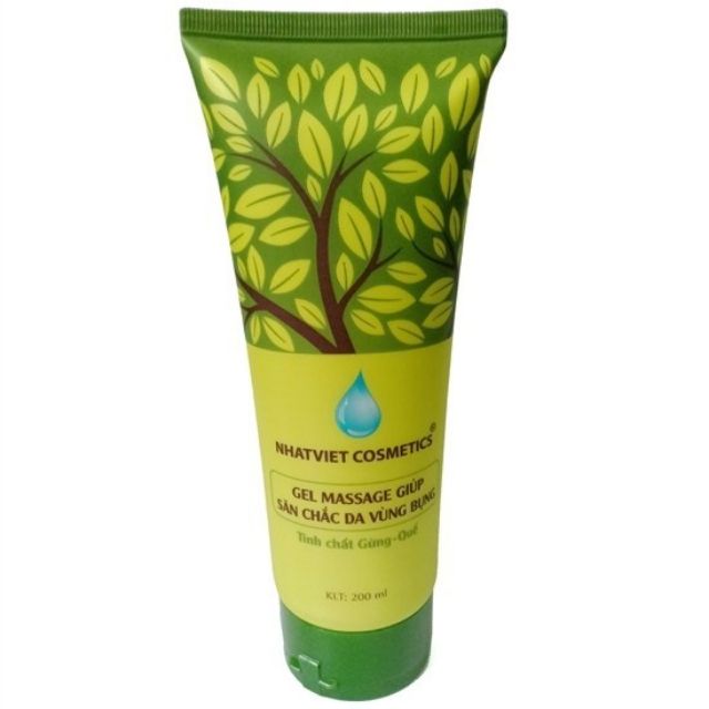 Gel massage giúp săn chắc da vùng bụng tinh chất Gừng - Quế Nhật Việt (200ml)