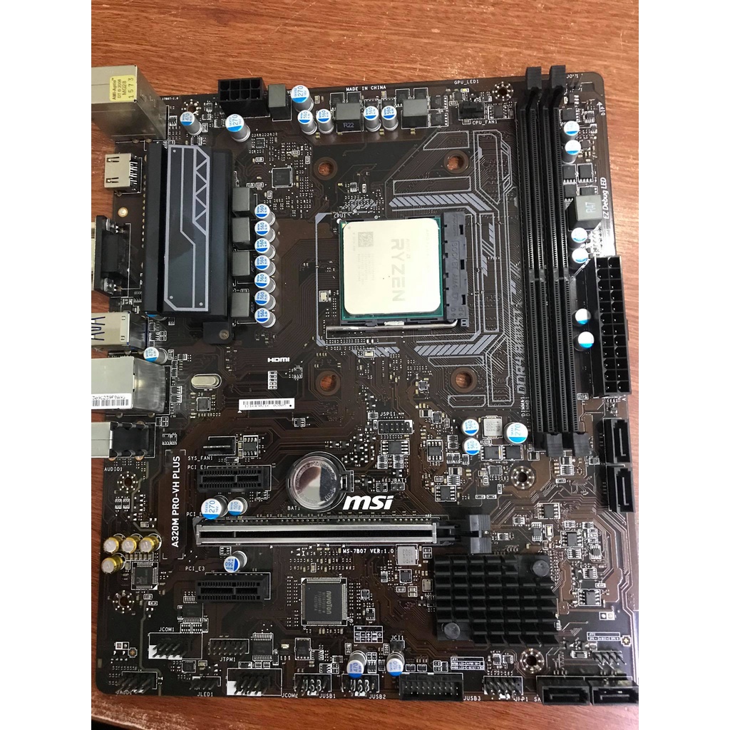 [Mã ELHAMS5 giảm 6% đơn 300K] Combo Main MSI,ASUS A320M vs CPU AMD Ryzen 3 2200G