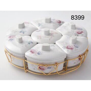 KHAY ĐỰNG MỨT BẰNG NHỰA, KHAY ĐỰNG MỨT TẾT BẰNG PHÍP 7 MÓN 8399