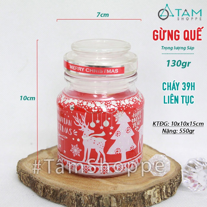 Hũ nến thơm thiên nhiên Giáng sinh NT-09