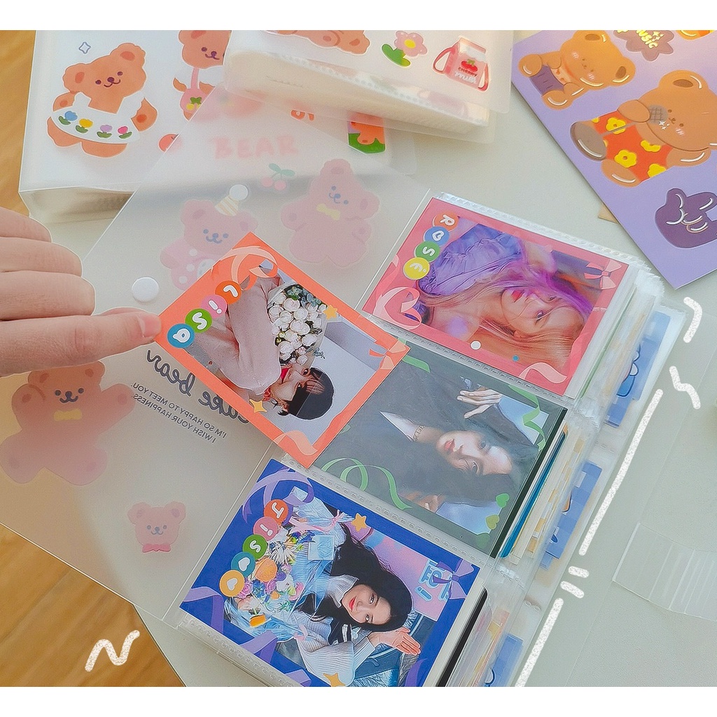 Sổ đựng card lomo 6*9 cm, album ảnh kpop trong suốt