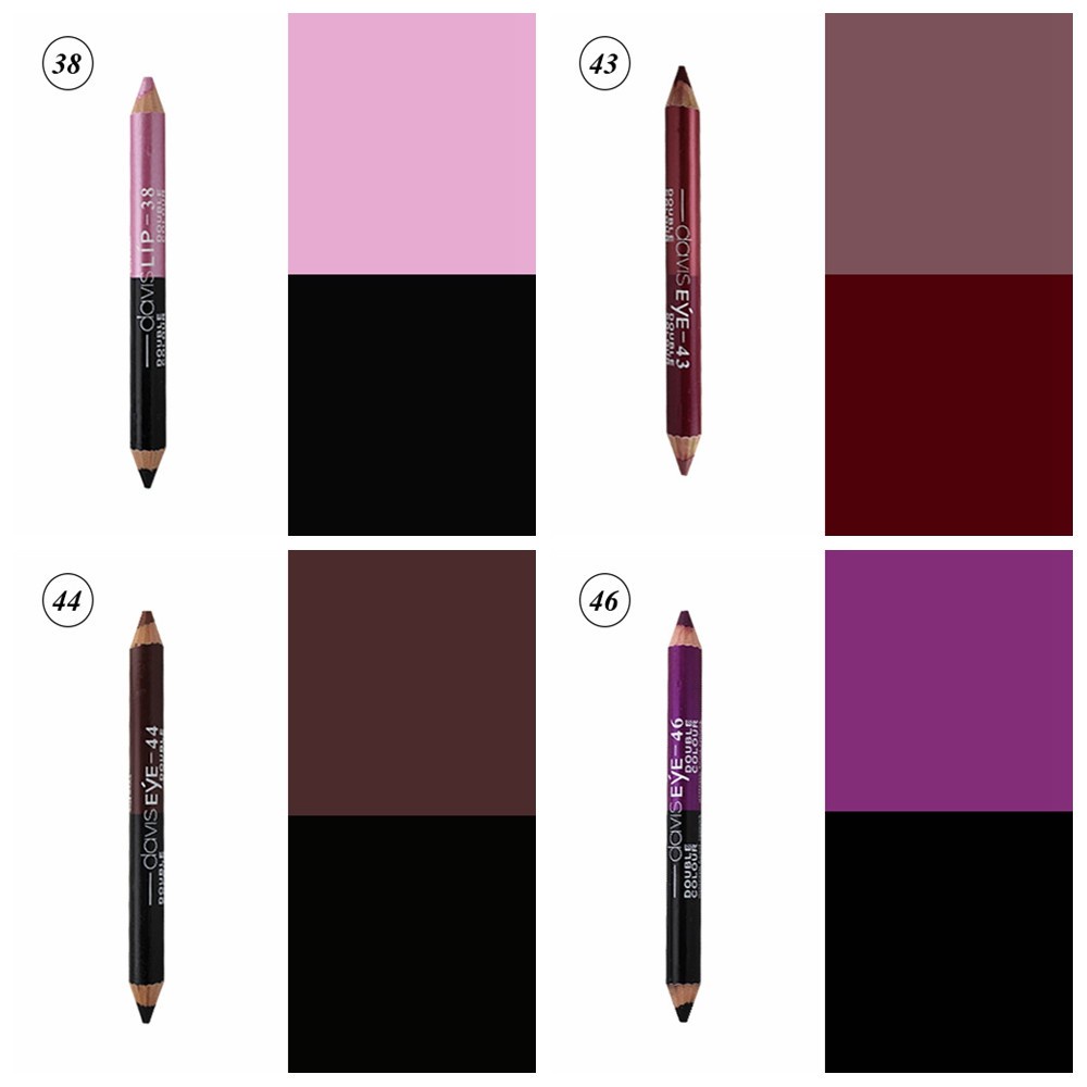 EMILEE💋 Makeup Beauty Eyeshadow Pen Colourful Highlighter Pigment Glitter Eyeliner Pencil Waterproof Double Color Long Lasting Fashion Eye Cosmetics