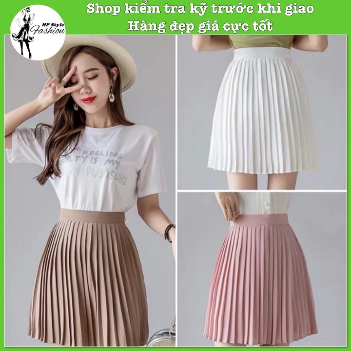 Chân Váy Xếp Ly Dáng Ngắn Công Sở Vải Tuyết Mưa Siêu Cute Thời Trang | BigBuy360 - bigbuy360.vn