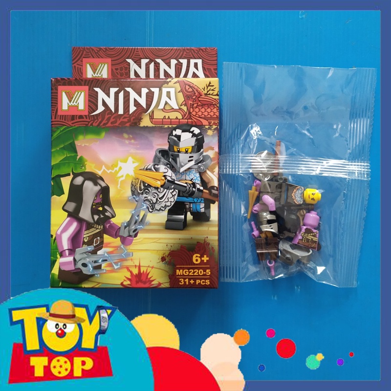 Combo 8 mẫu ( 16 mini ) lắp ráp ghép ninjago SS13 minifigures ninja chiến đấu cùng các ác nhân xếp hình MG220