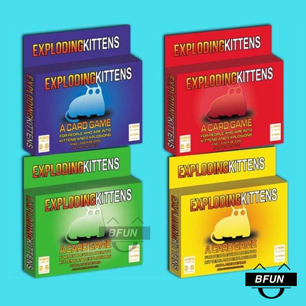 Bộ Bài Mèo Nổ Exploding kittens (56 Lá) - Đồ Chơi Trẻ Em BFUN