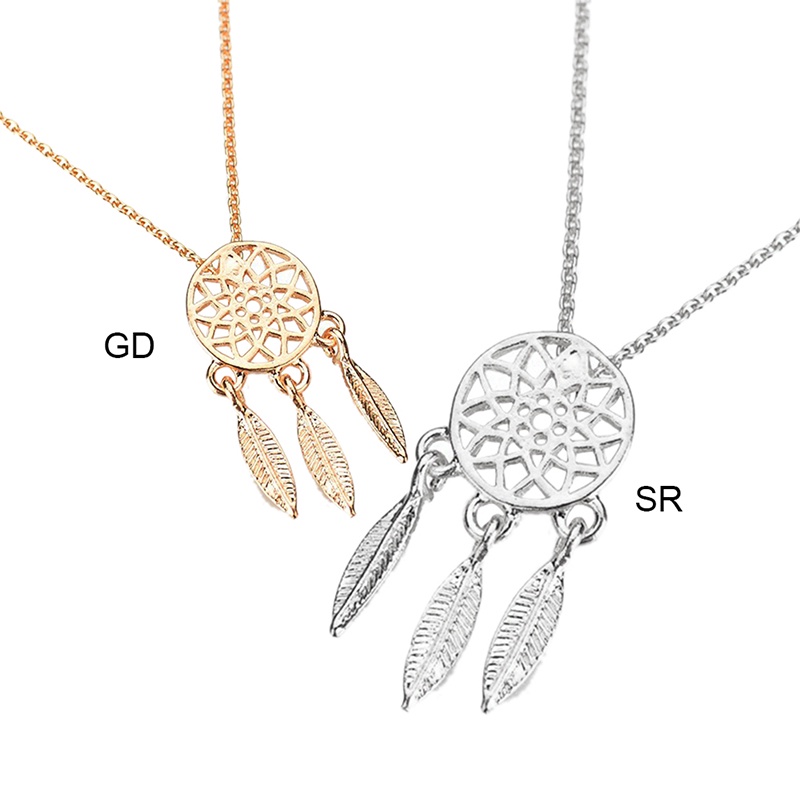 Thời Trang Vòng cổ Thép Không Gỉ Mặt Hình Dream Catcher Độc Đáo