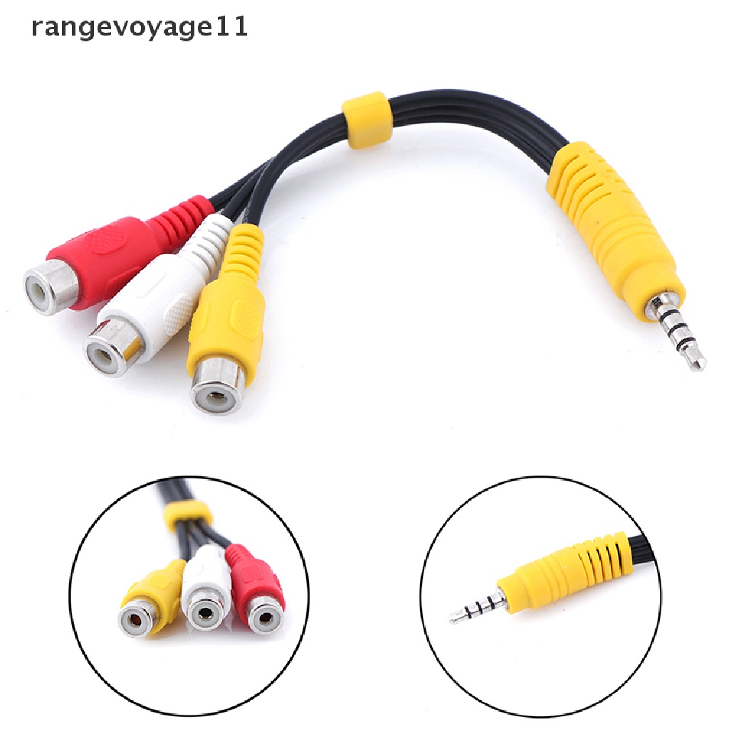 Đầu Chuyển Đổi Âm Thanh Từ 1 3.5mm Sang 3 RCA Chuyên Dụng