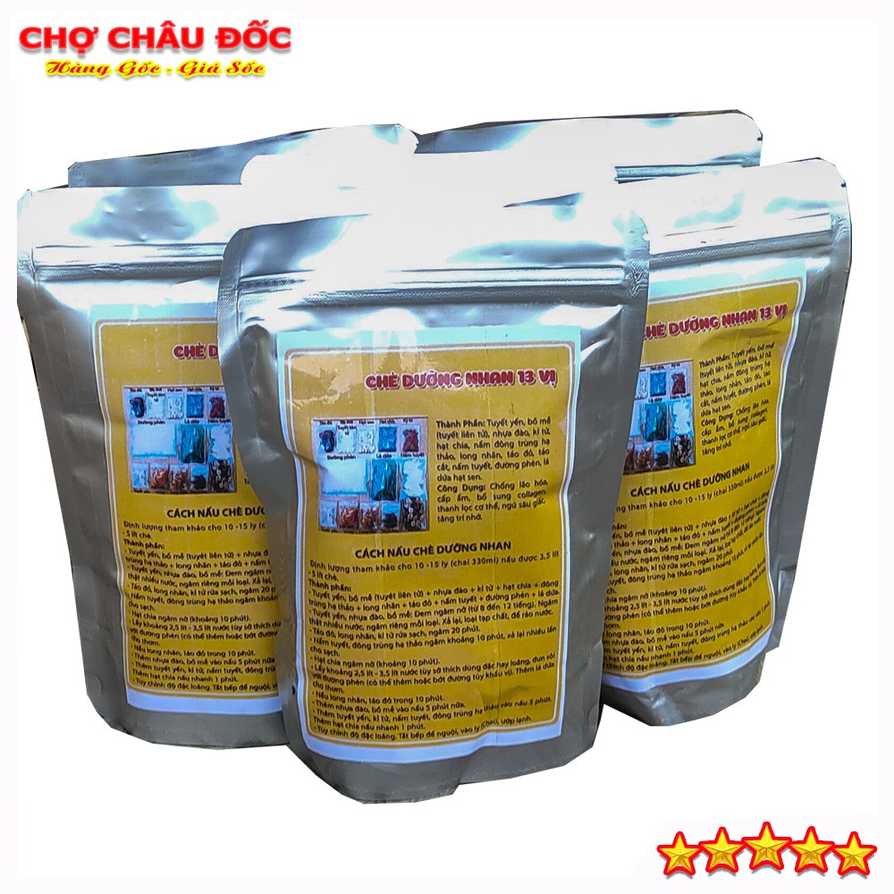Set Chè Dưỡng Nhan 400gr Đủ 13 Vị Loại Đặc Biệt Nấu Được 10-15 Chai 330 ml