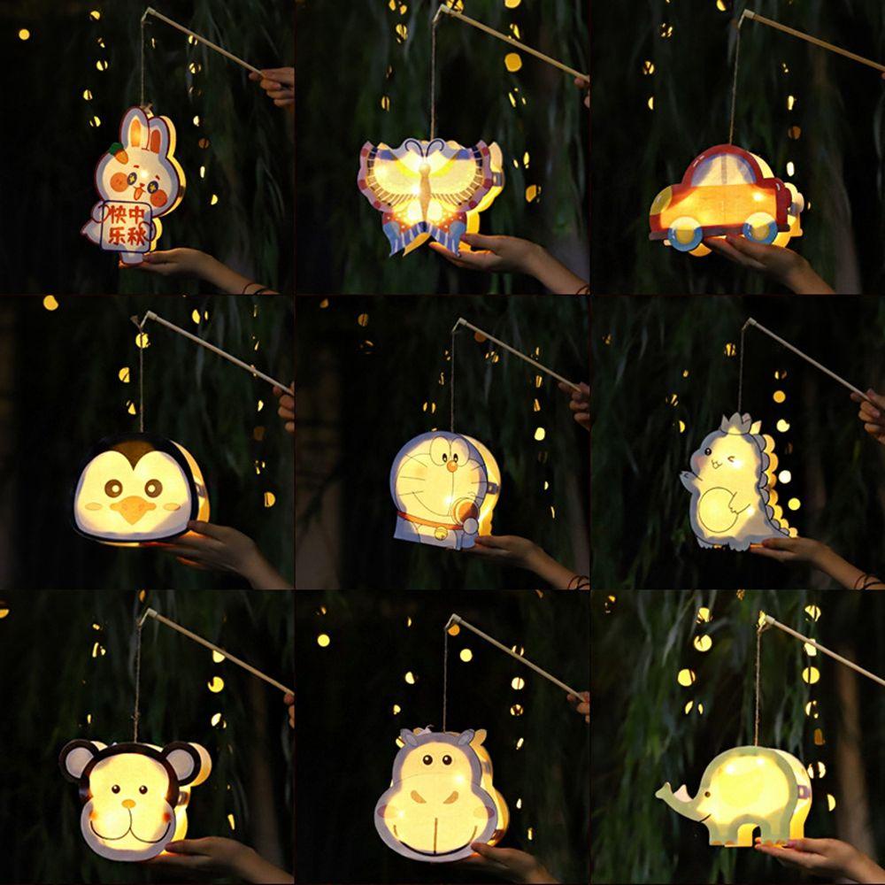 Lồng Đèn Điện Tử Hình Thỏ Hoạt Hình Trung Hoa Cổ Điển Trang Trí Lễ Hội