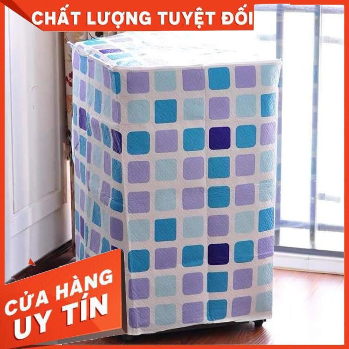 Vỏ bọc máy giặt chống thấm satin cao cấp giao màu ngẫu nhiên