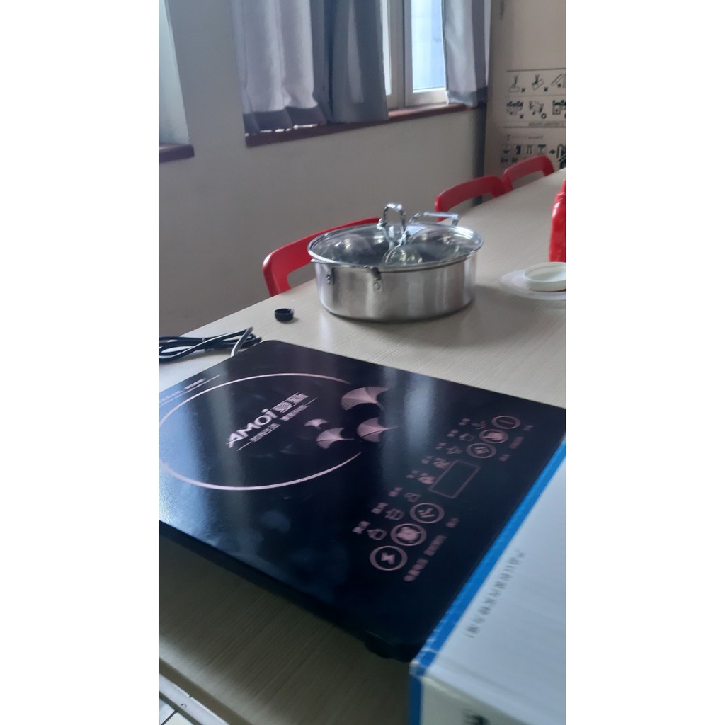 Bếp từ đơn cảm ứng SAST công suất 2200w mặt kính chịu lực bếp từ ăn lẩu 10 chế độ nhiệt độ bảo hành 12 tháng