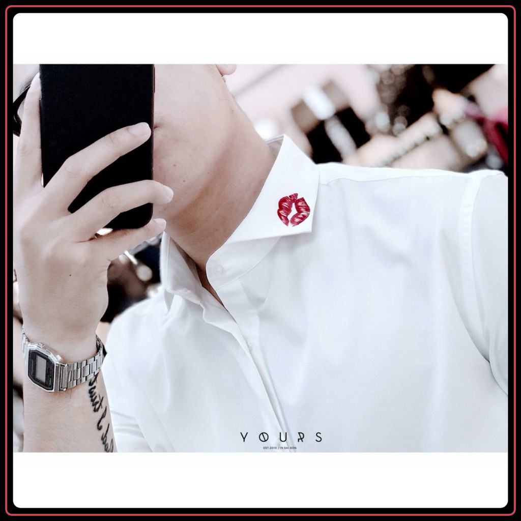 Áo sơ mi nam GẤU 194 cổ thuyền tay dài vải lụa mềm mại, ít nhăn - chuẩn form regular fit sang trọng, lịch lãm - MÔI | BigBuy360 - bigbuy360.vn