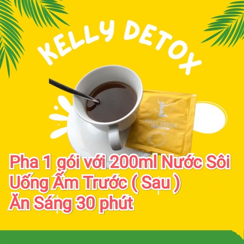 Combo 5 hộp trà đào Kelly Detox [chính hãng]