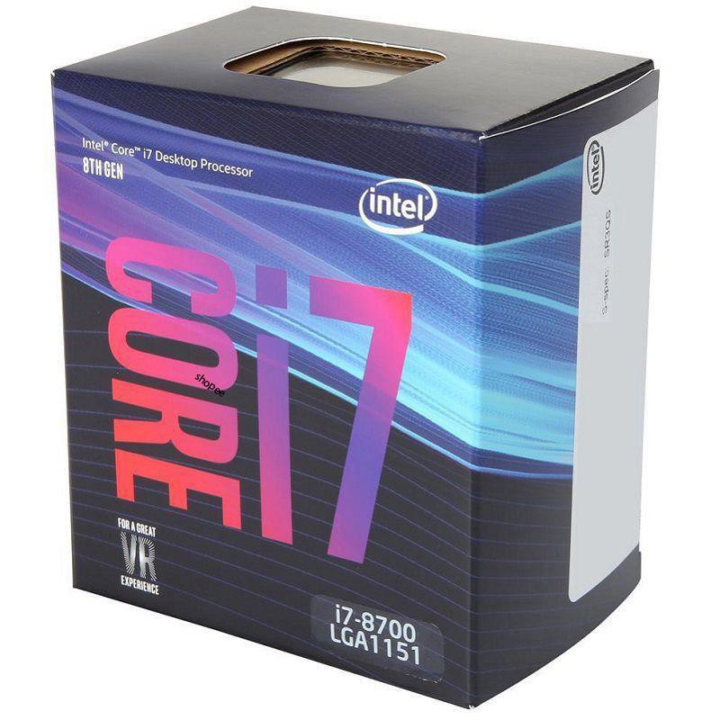 Bộ vi xử lý / CPU Intel Core i7-8700  Full Box [MUA TRAY TẶNG FAN]
