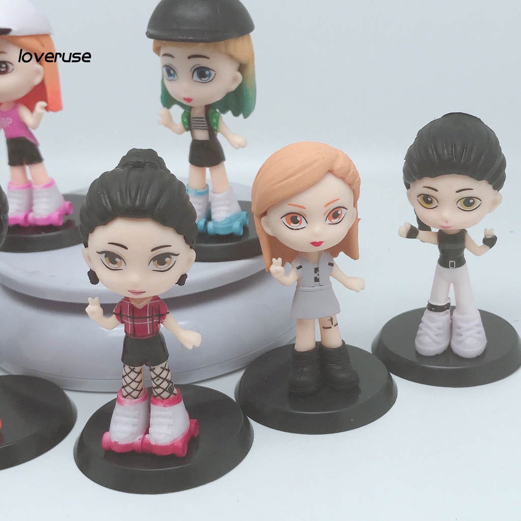 Set 8 Đồ trang trí Đồ Chơi Các Thành Viên Nhóm Nhạc Blackpink