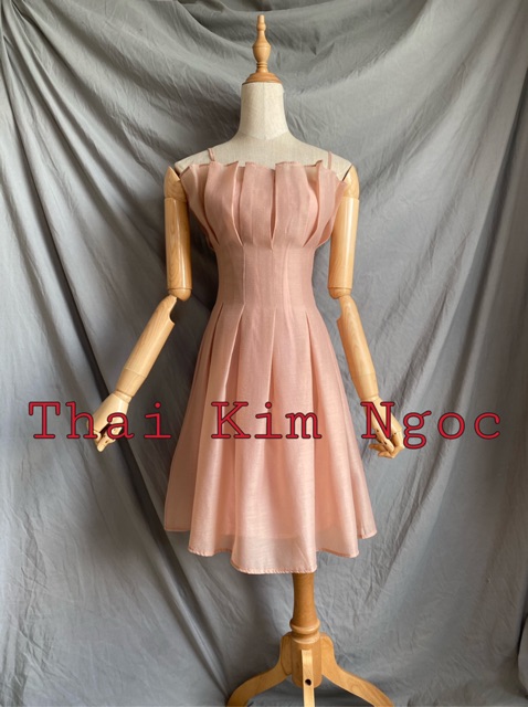 [Mã WASTMAY giảm 15% tối đa 30K đơn 150K] Đầm xoè 2 dây xếp li xốp 2 màu | BigBuy360 - bigbuy360.vn