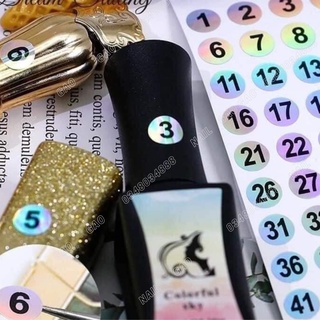 Tem dán số chai sơn, từ số 1 đến số 300