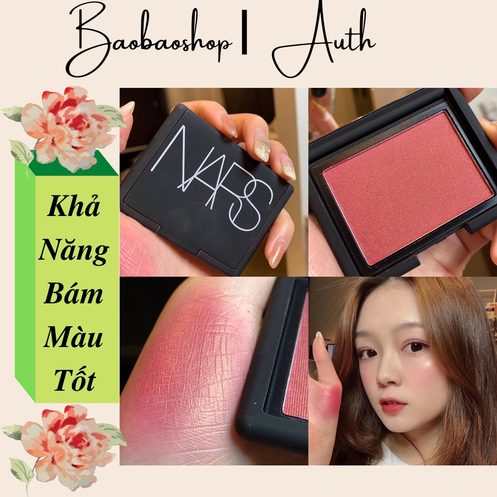 Phấn Má Hồng Nars Blush Fard À Joues Poudre 4.8g Mịn Mượt Bền Màu Sáng Bóng Khoẻ Mạnh Đầy Sức Sống