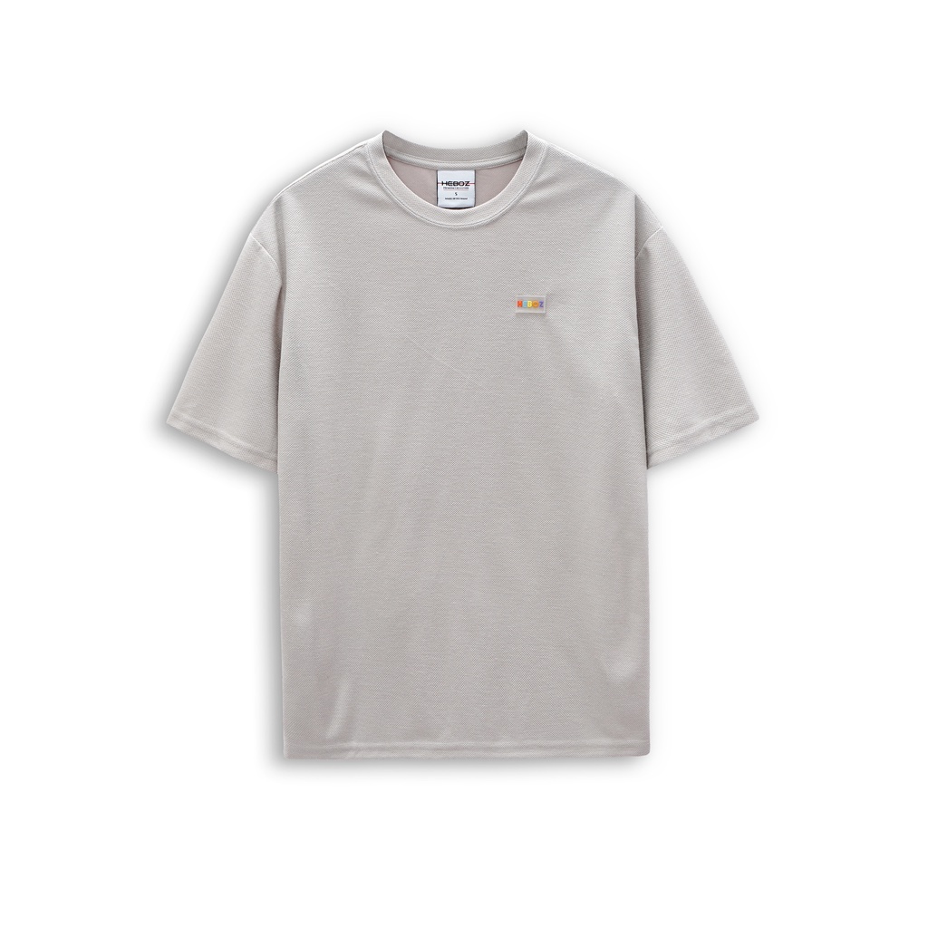 Áo thun oversize logo color HEBOZ 4M, chất pique cao cấp mềm mịn thoáng mát, co dãn tốt - 00001152
