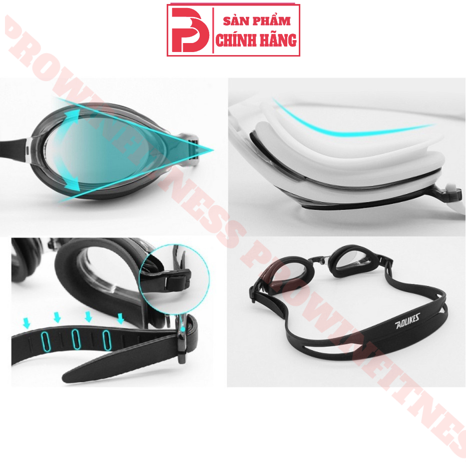 Kính bơi Aolikes chống mở tia UV, chống mờ cao cấp tặng hộp đựng