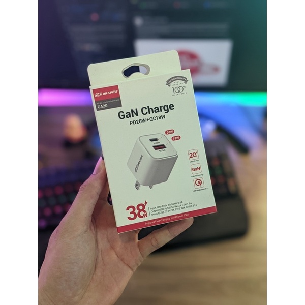 Củ sạc nhanh 2 cổng 38W DRAPOW ! Sạc nhanh cho cả android và Ip