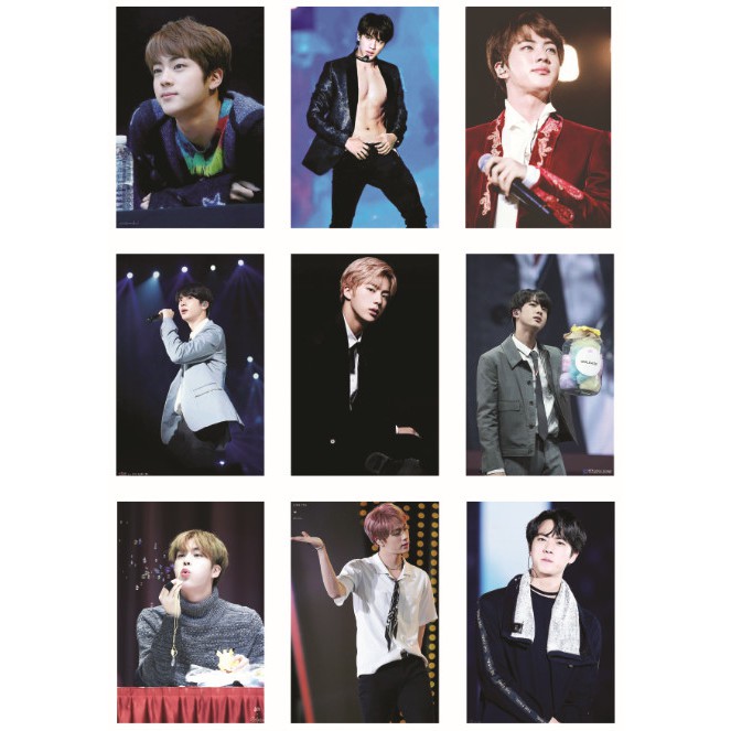 Lomo card ảnh thành viên BTS JIN on stage full 72 ảnh