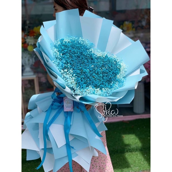 Giấy gói hoa 2 mặt màu