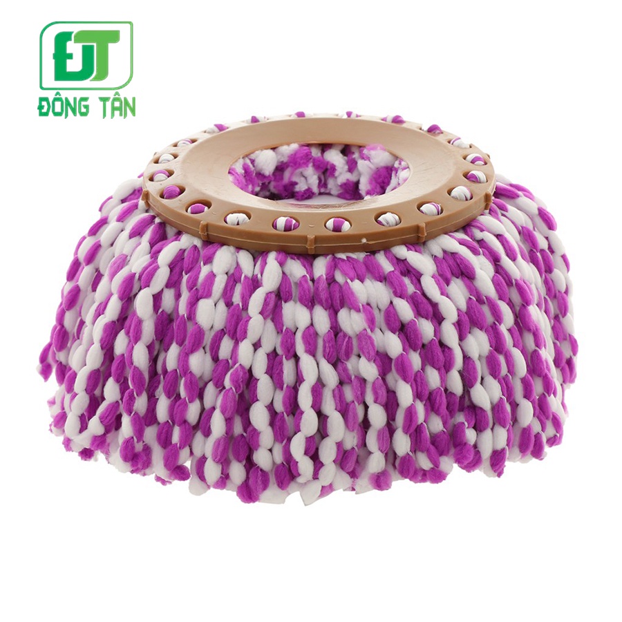 Bông Lau Nhà 360 Độ ĐÔNG TÂN Sợi Microfiber Loại Dày Thấm Hút Nhanh Màu Ngẫu Nhiên