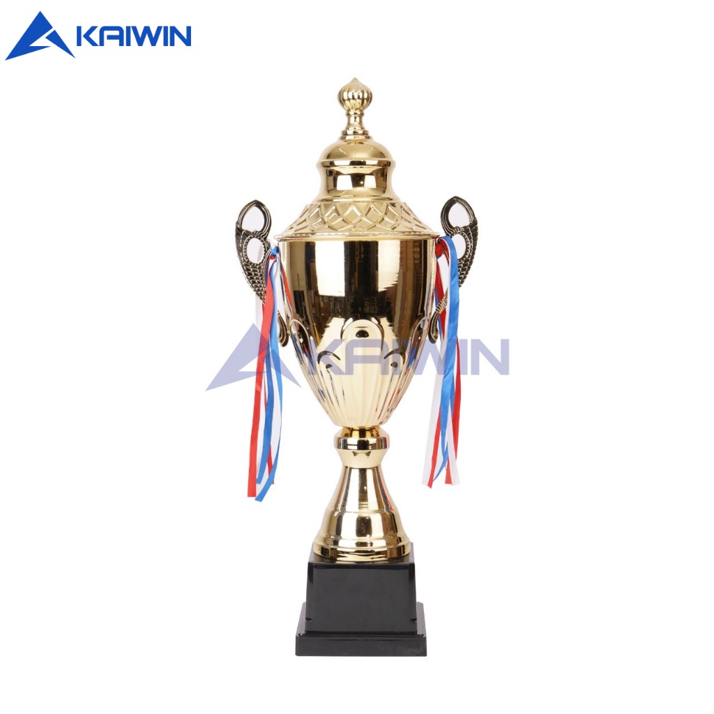 Cúp Bóng Đá Lưu Niệm KAIWIN 1907 Màu Vàng Chất Liệu Hợp Kim Nhôm Pha Metal Thiết Kế Đẹp, Sang Trọng